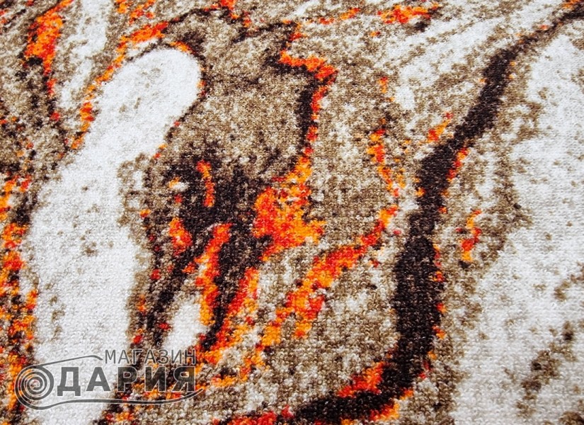 Мокетен килим ERIKA 8033 beige/orange елипса